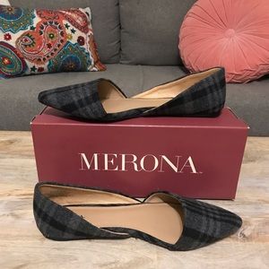 NWOT Merona Plaid Flats